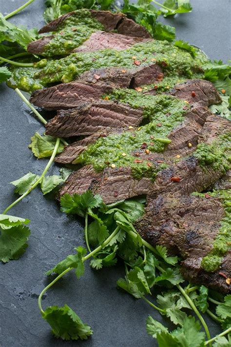 Grilled Flank Steak With Chimichurri Sauce The Lemon Bowl® Recipe