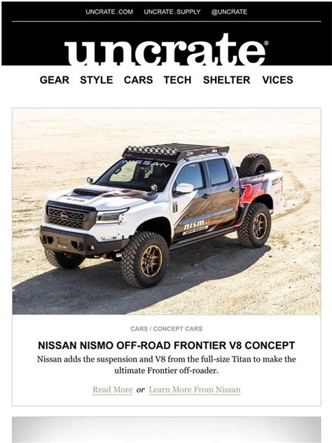 Uncrate Nissan Nismo Off Road Frontier V Concept More Milled