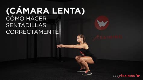 Cámara lenta Cómo hacer sentadillas correctamente Besttraining