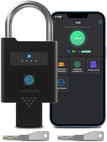 Smart Fingerprint Lock Bluetooth Padlock Keyless Biometric Lock