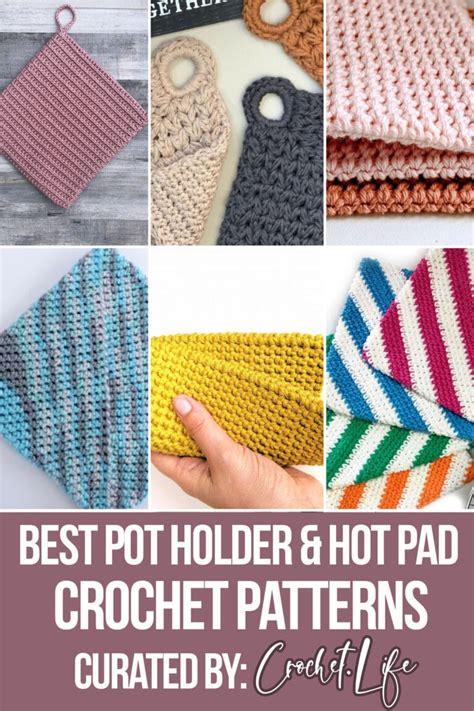 18 Beautiful Potholder And Hot Pad Crochet Patterns Crochet Life