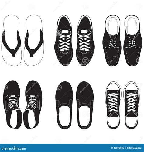 Shoe Vector Set Stock Illustration - Image: 43896085