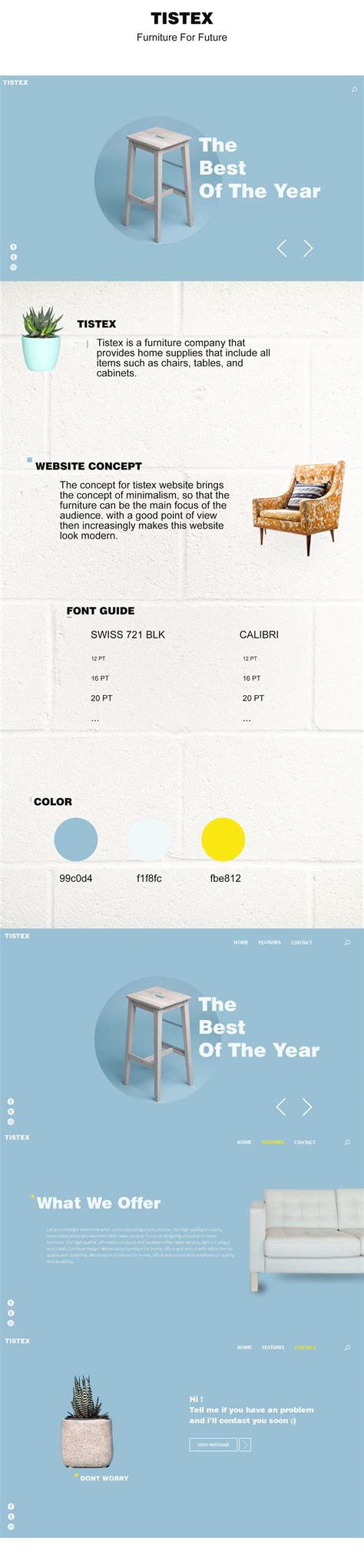Tistex Website on Behance