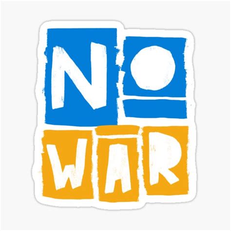 "NO WAR" Sticker for Sale by maikamaika | Redbubble