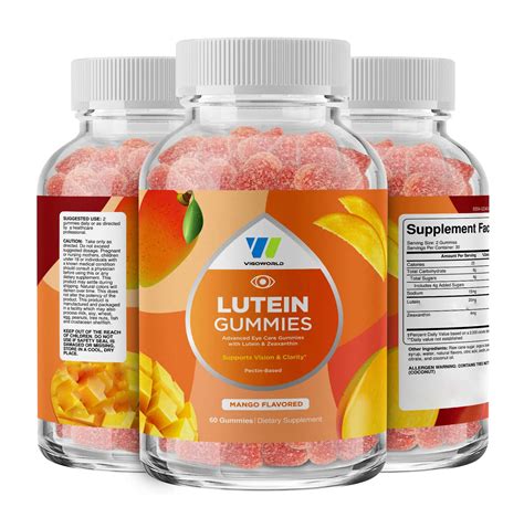 Vegan Lutein Zeaxanthin Supplement Gummies Eye Vitamins For Adults