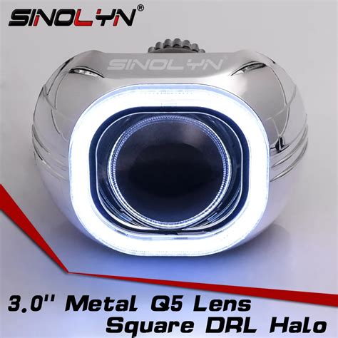 SINOLYN Metal 3 0 H4 Q5 D2S Bi Xenon Lenses HID Projector Lens