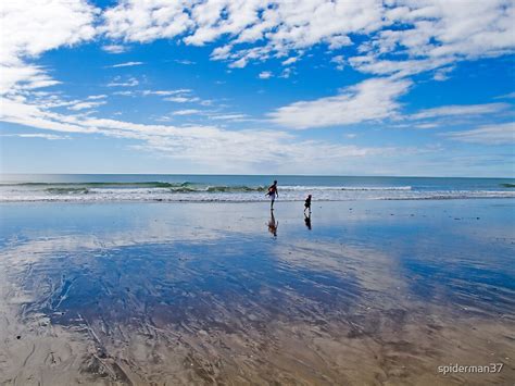 Playing On The Beach Moore Park Beach Bundaberg By Anthony Wilson