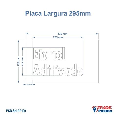 Placa Acr Lico Transparente Etanol Aditivado Para Painel De Pre O