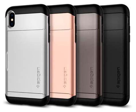 Чехол с отделением для карточек Spigen Slim Armor CS для iPhone X | XS ...