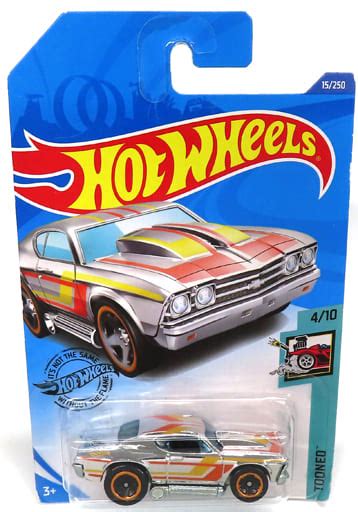 駿河屋 1 64 69 CHEVELLE シルバーオレンジイエロー Hot Wheels TOONED GHF25 ホットウィールhotwheels