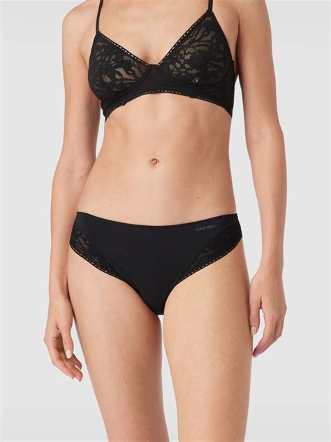 Calvin Klein Underwear Slip Met Labelprint Model Bikini In Zwart Online Kopen P C