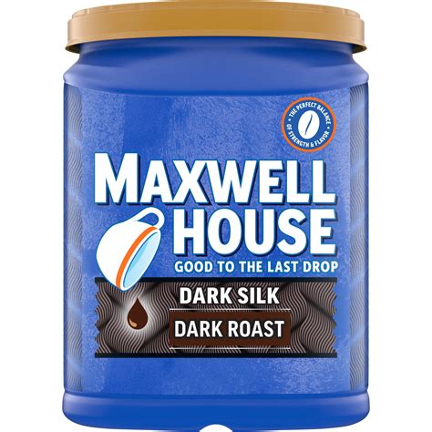 Maxwell House Dark Silk Dark Roast Ground Coffee Oz Canister