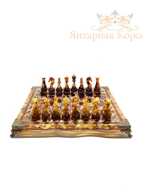 Купить Шахматы из янтаря "Римские" по цене 78 000 руб.
