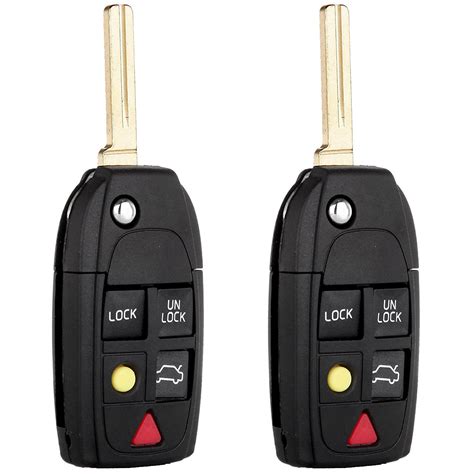 ECCPP 1X 5 Buttons Uncut Keyless Entry Remote Control Car Key Fob Shell