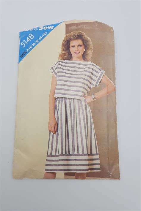 Butterick See And Sew Sewing Pattern Dress Sewing Pattern Sizes