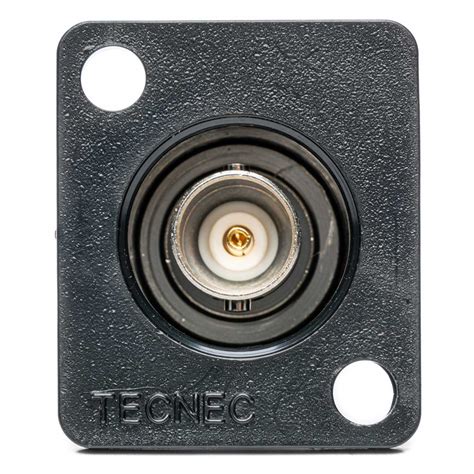 Connectronics Recessed Panel Mount Bnc Barrel 75ohm Black