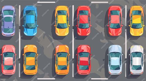 A drawing of cars with the top down | Premium AI-generated vector