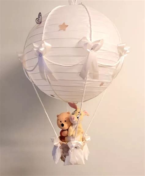 Winnie The Pooh And Rabbit Hot Air Balloon Lamp Light Shade Nursery