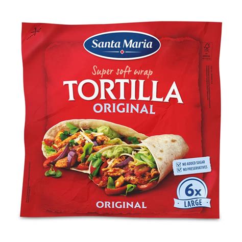 Stora Tortilla Original 6 pack från Santa Maria Tortilla Taco