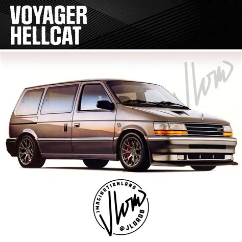 Chrysler Voyager Hellcat Rendered as the Modern-Classic Minivan To Rule ...