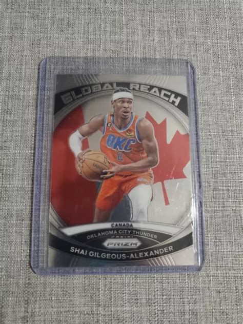 Carta Panini Prizm Shai Gilgeous Alexander Global Reach Canada