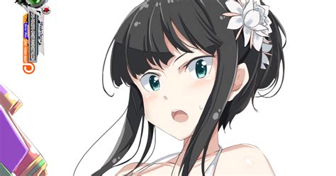 Senran Kagura Ikaruga Hyper Sexy White Bikini PBS Render 2vers