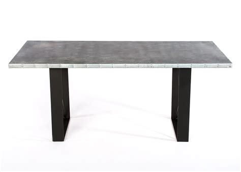 Buy Hand Made Zinc Table Zinc Dining Table The Soho Zinc Dining Table