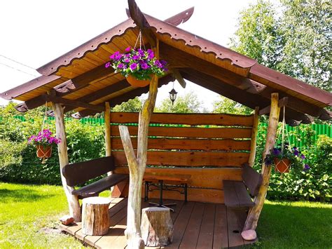 Бюджетная беседка для дачи своими руками (68 фото) - красивые картинки ...