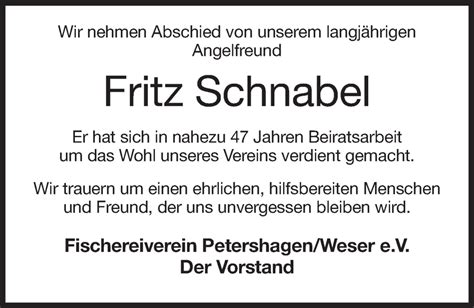 Traueranzeigen Von Fritz Schnabel Trauer MT De