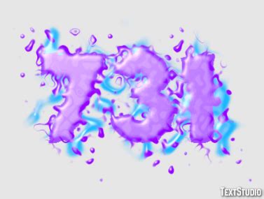 731 Text Effect and Logo Design Number