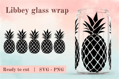 16oz Glass Can Full Wrap Svg Libbey Graphic By Cuteshopclipart