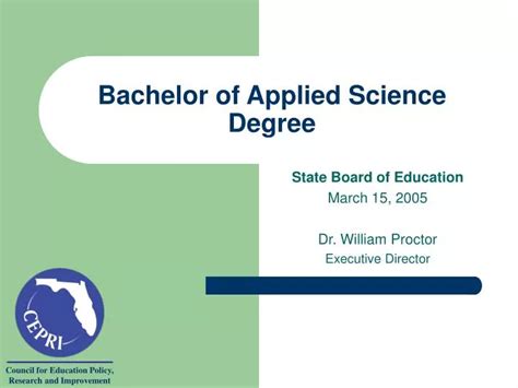 PPT Bachelor Of Applied Science Degree PowerPoint Presentation Free