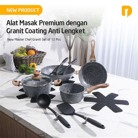 Jual Peralatan Masak New Master Chef Granit Set Of Pcs Alat Masak