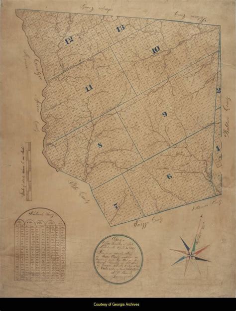 Jones County Map. - County Maps - Georgia's Virtual Vault in 2024 ...