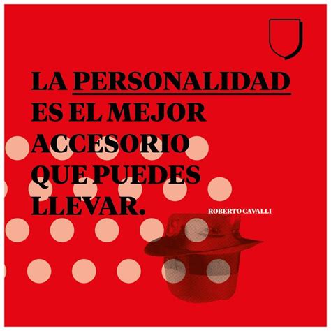 A Red Poster With White Dots On It And The Words La Personalidad Es El