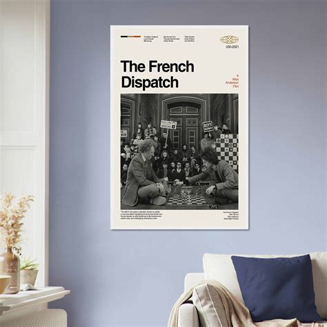 The French Dispatch Poster, Wes Anderson, Vintage Modern - Citiesbox