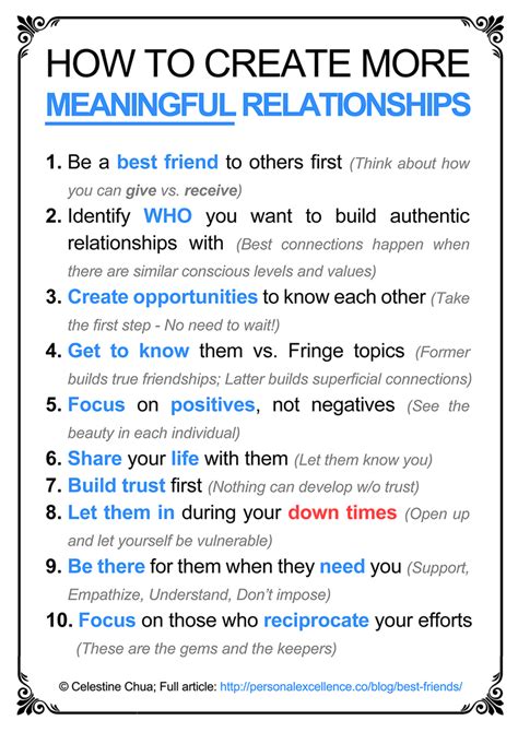 How to create more meaningful relationships manifesto – Artofit