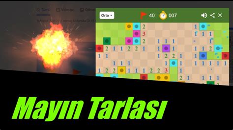 Mayın Tarlası Oynanış Videosu Minesweeper Gameplay YouTube