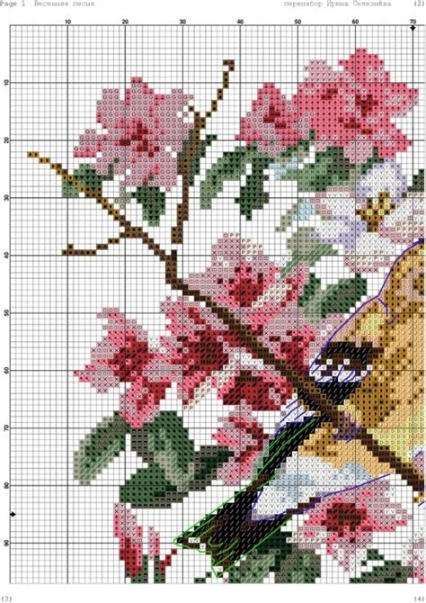 A Denise Cross Stitch Rose Cross Stitch Bird Cross Stitch