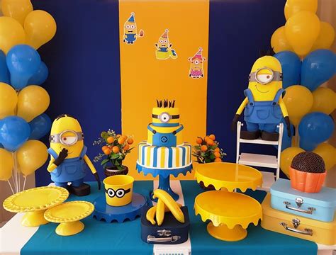 Kit Aluguel Decora O Festa Minions Itens Decorativos Elo