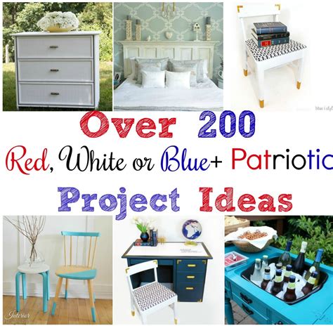 Over 200 Project Ideas in Red, White or Blue + Patriotic - Sweet Pea