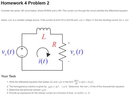 Solved Consider the series LR circuit below where R 60Ω and Chegg