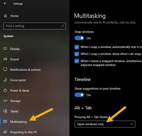 How to Remove Edge Tabs from Alt+Tab Menu in Windows 10