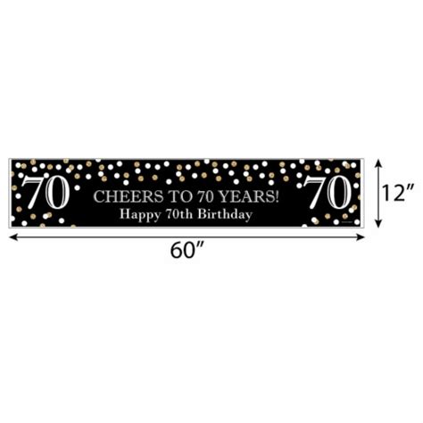 Big Dot Of Happiness Adult 70th Birthday Gold Happy Birthday Decorations Party Banner 1