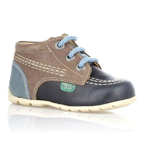 Kickers Baby Chi Boots: Leather Lace-up: Charles Clinkard