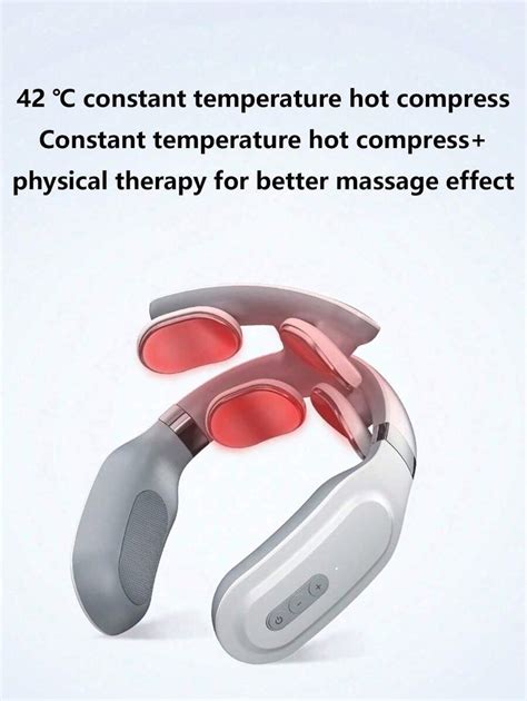 Smart Wireless Neck Massager Electric Pulse Massage Therapy Device With