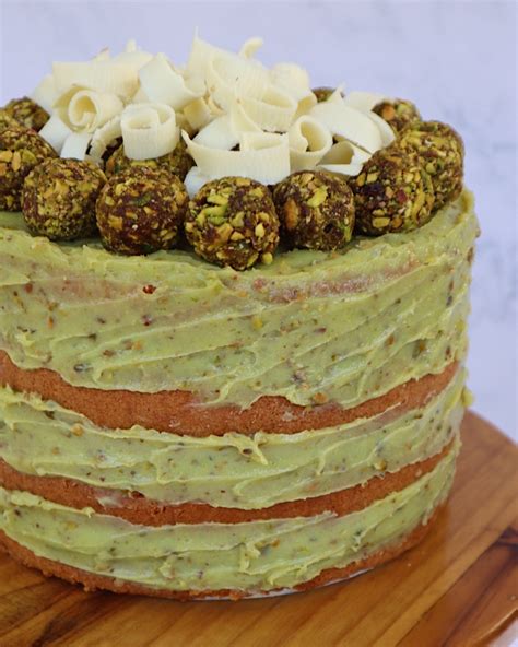 Naked Cake De Pistacho Postres Diana Carrion