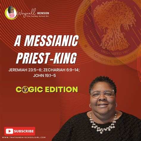 Tssgnotes 📚🙌🏽 ️ A Messianic Priest King March 24 2024