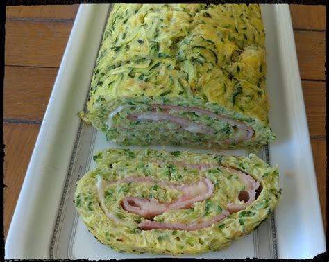 Recette Roulé de courgettes au jambon et fromage La cuisine de Martine