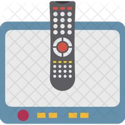 Tv Remote Icon - Download in Flat Style